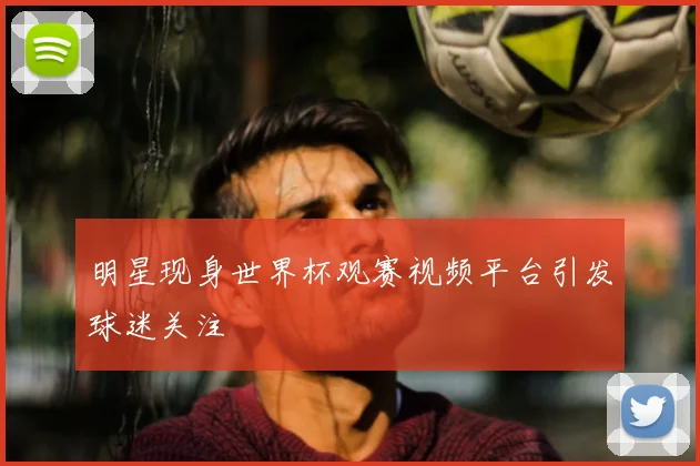 明星现身世界杯观赛视频平台引发球迷关注